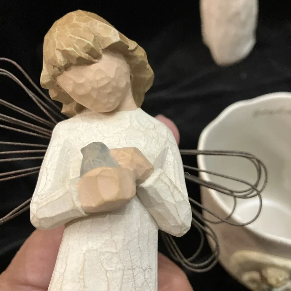Lot Of 4 Demdaco Susan Lordi Willow Tree Angel of Healing Hope Learning Welcome